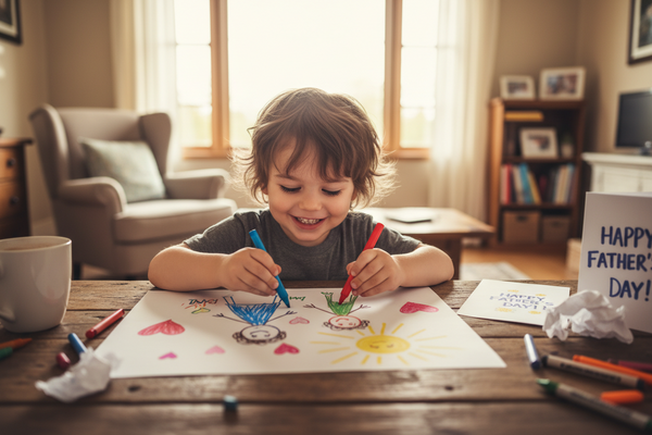 Dessin & coloriage fête des pères à imprimer (gratuit)