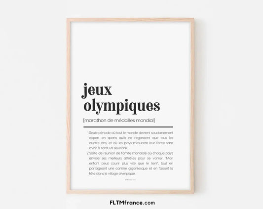 Célébrez l'esprit olympique avec humour : l'affiche incontournable des JO 2024 - FLTMfrance