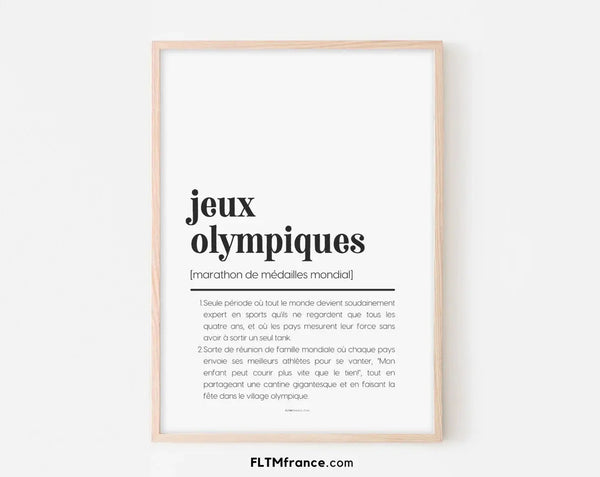 Célébrez l'esprit olympique avec humour : l'affiche incontournable des JO 2024 - FLTMfrance