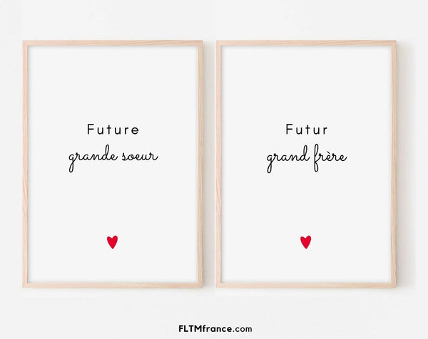 Annonce grossesse future grande sœur et futur grand frère