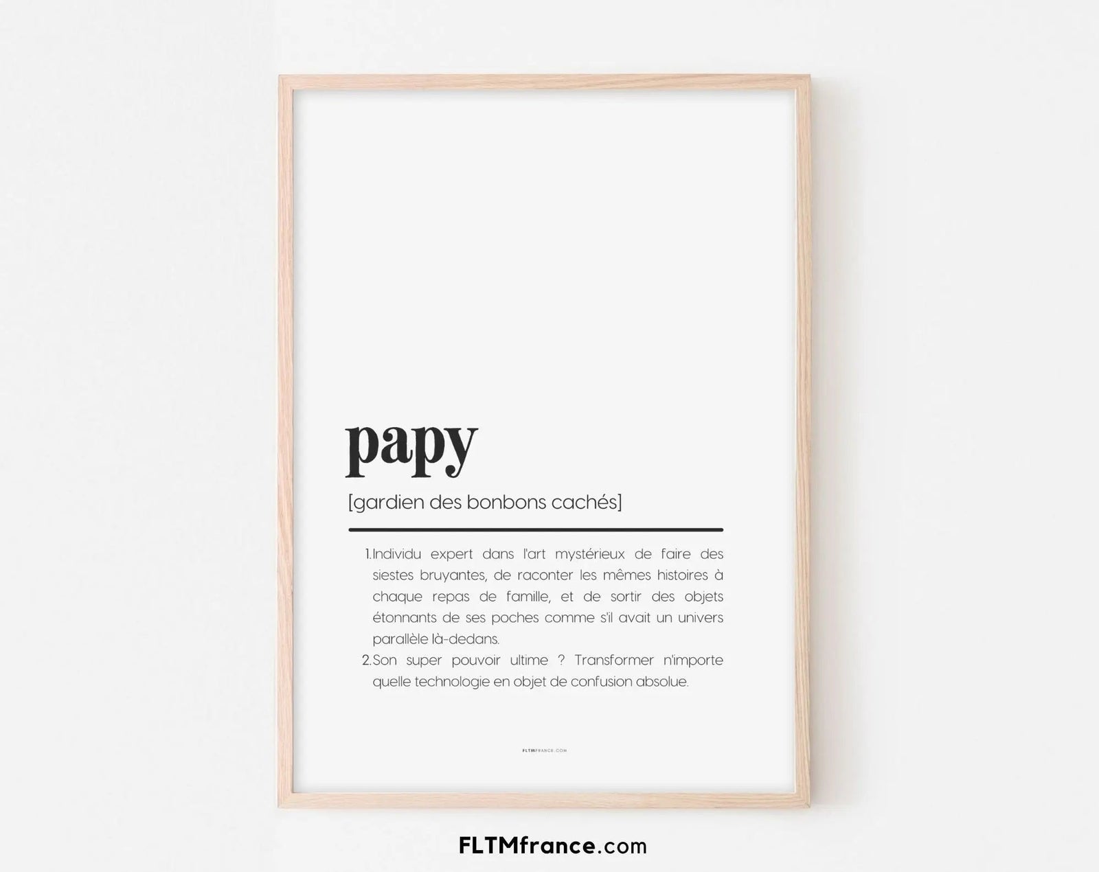 Cadeau Noël Papy