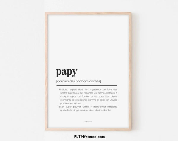 Cadeau Noël Papy