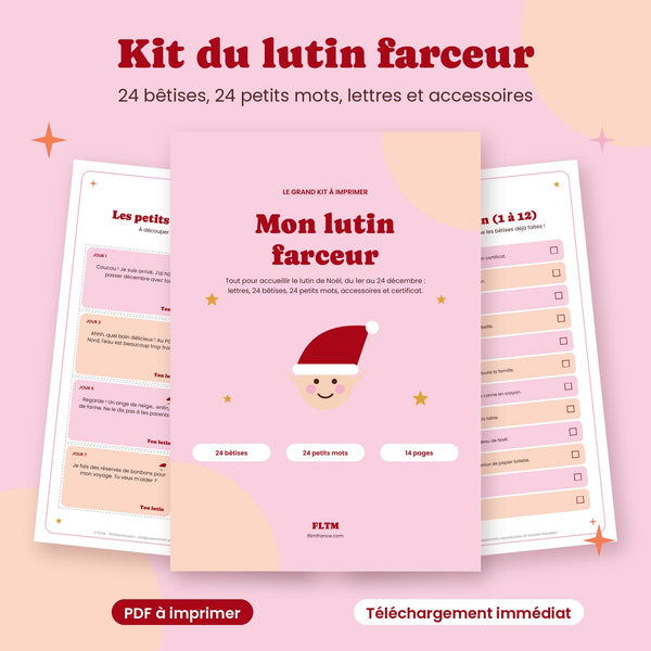 Prénom de lutin farceur et certificat d'adoption à imprimer