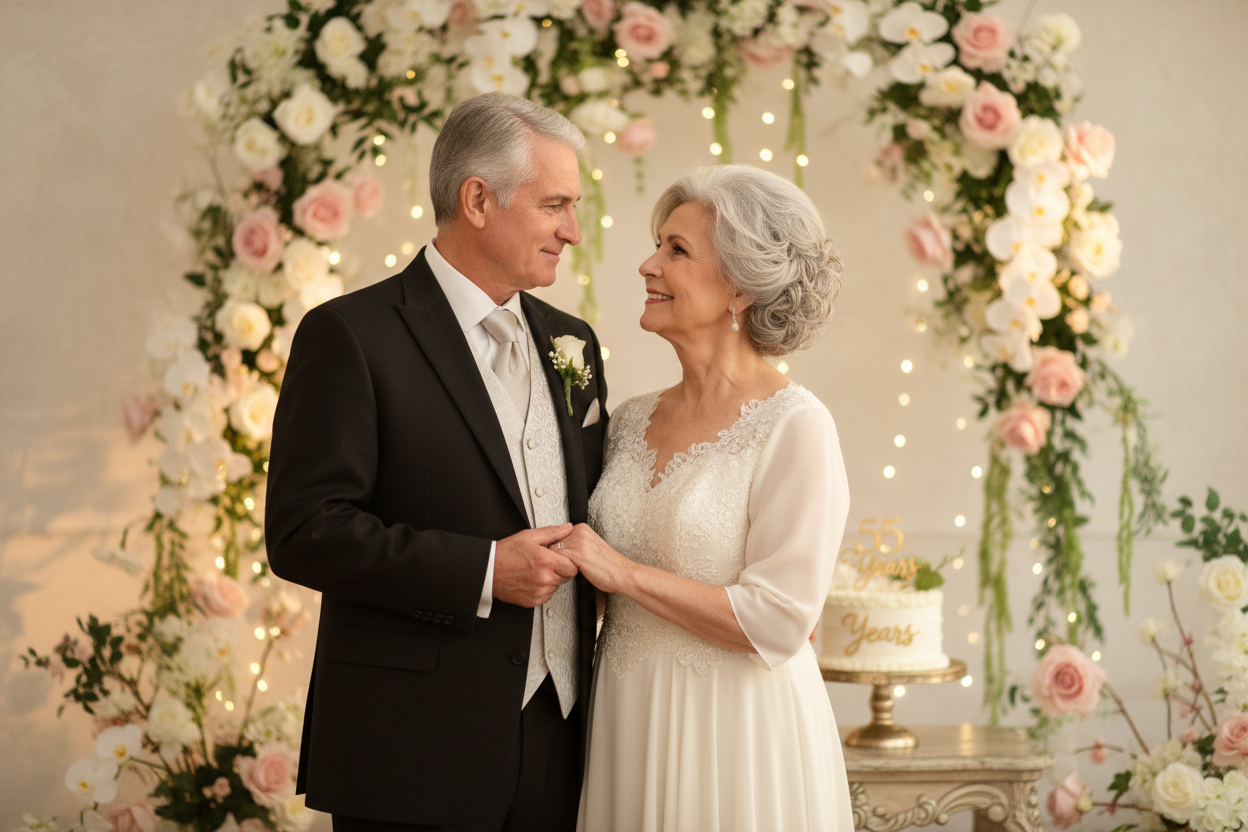 55 ans de mariage : noces d'orchidée, signification et idées cadeaux