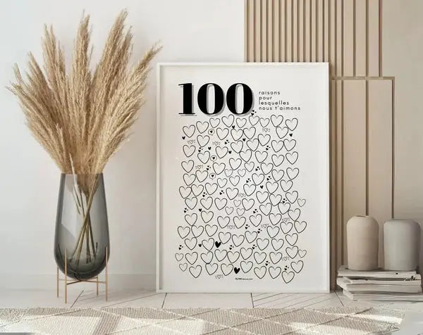 Cadeau personnalisé 100 ans