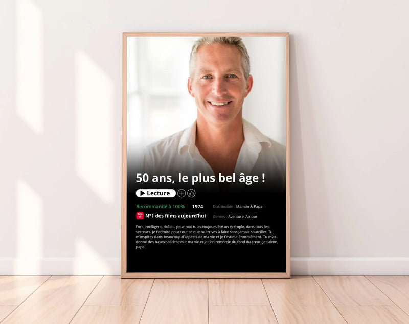 Affiche Netflix personnalisée