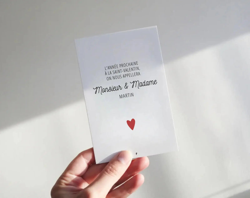 Carte Saint-Valentin