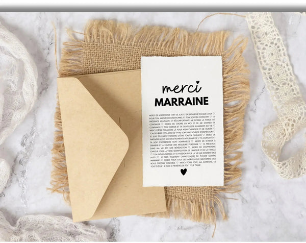 Cadeau Marraine