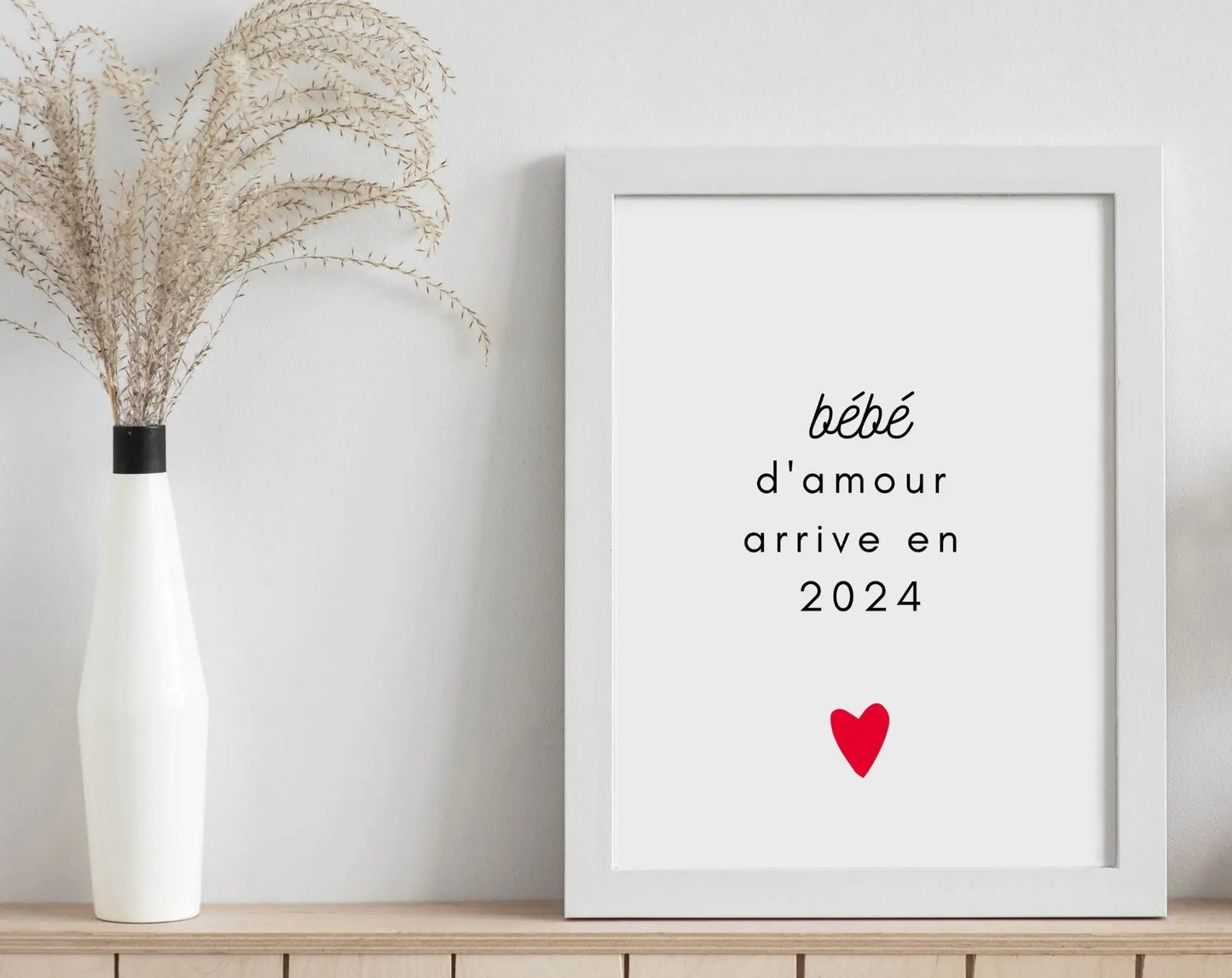 Bébé d'amour arrive en 2024 - Annonce grossesse originale FLTMfrance