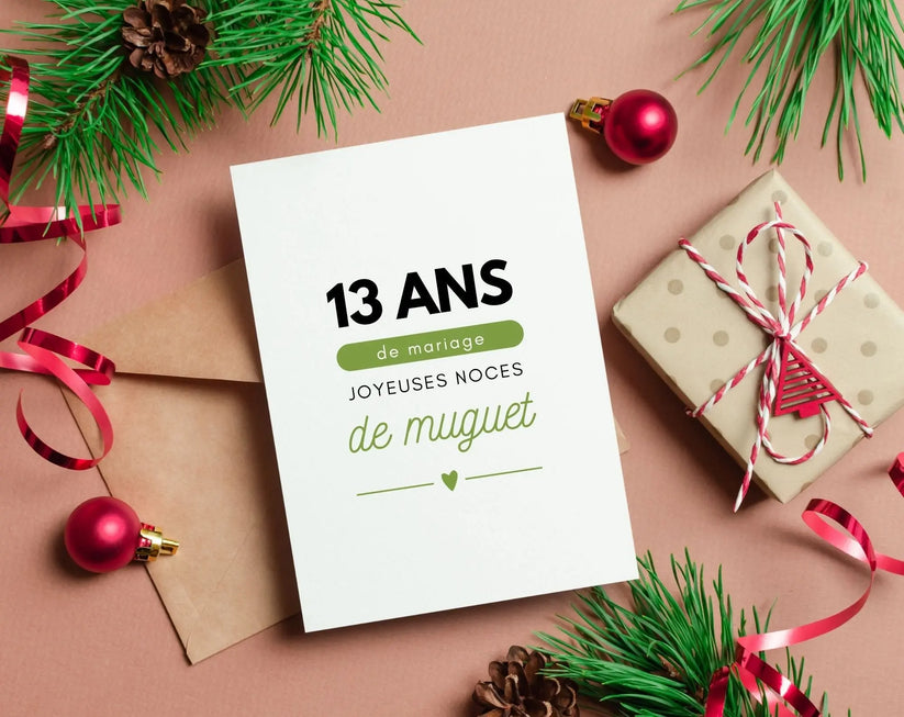Affiche Personnalisée Noce de Muguet  - 13 Ans de Mariage