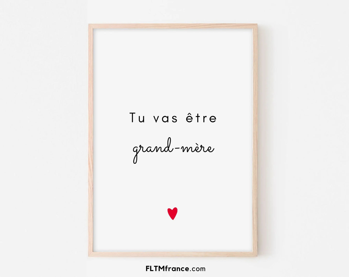 Tu vas être grand-mère - Carte annonce grossesse originale FLTMfrance