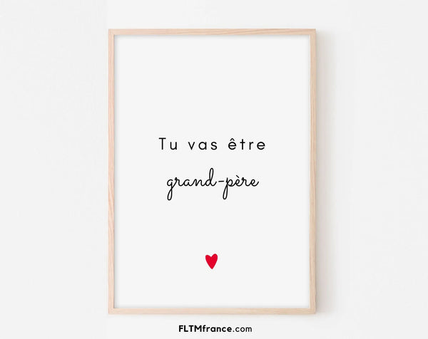 Tu vas être grand-père - Carte annonce grossesse originale