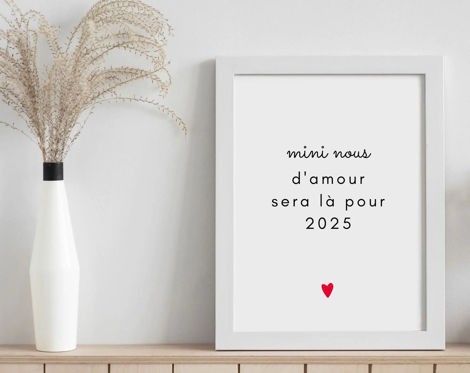 Mini nous d'amour sera là pour 2025 Annonce grossesse bébé 2025