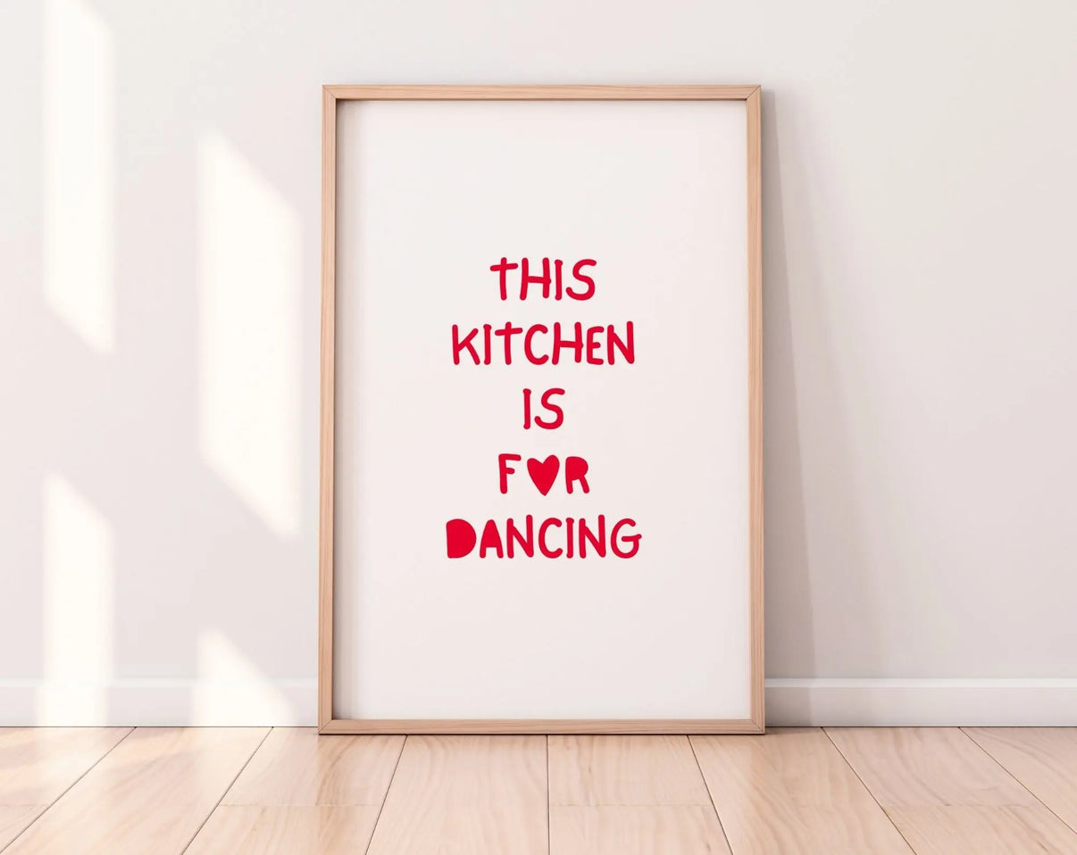 Affiche This kitchen is for dancing - FLTMfrance