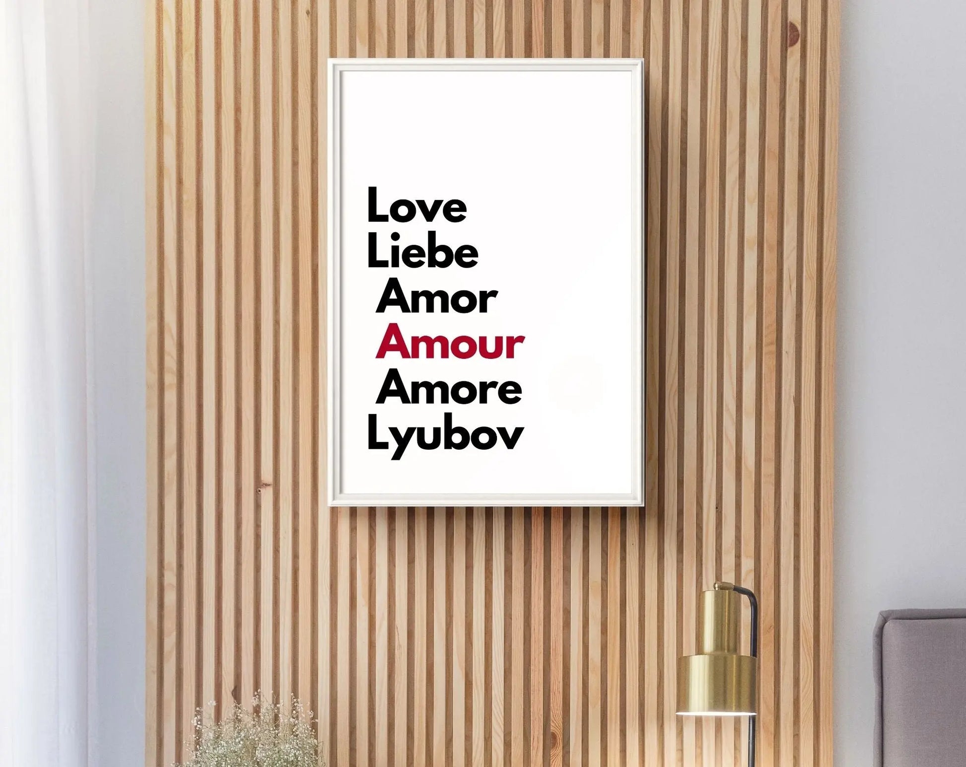 Love Liebe Amour - Affiche Saint-Valentin FLTMfrance