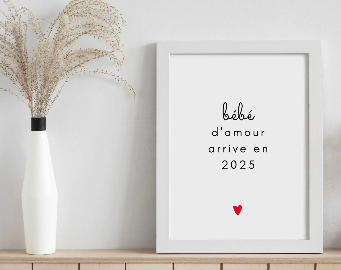 Bébé d'amour arrive en 2025 - Annonce grossesse originale FLTMfrance
