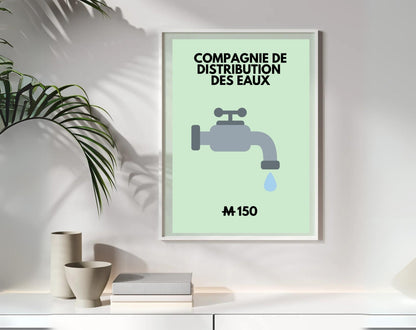 Affiches inspirée du jeu Monopoly FLTMfrance