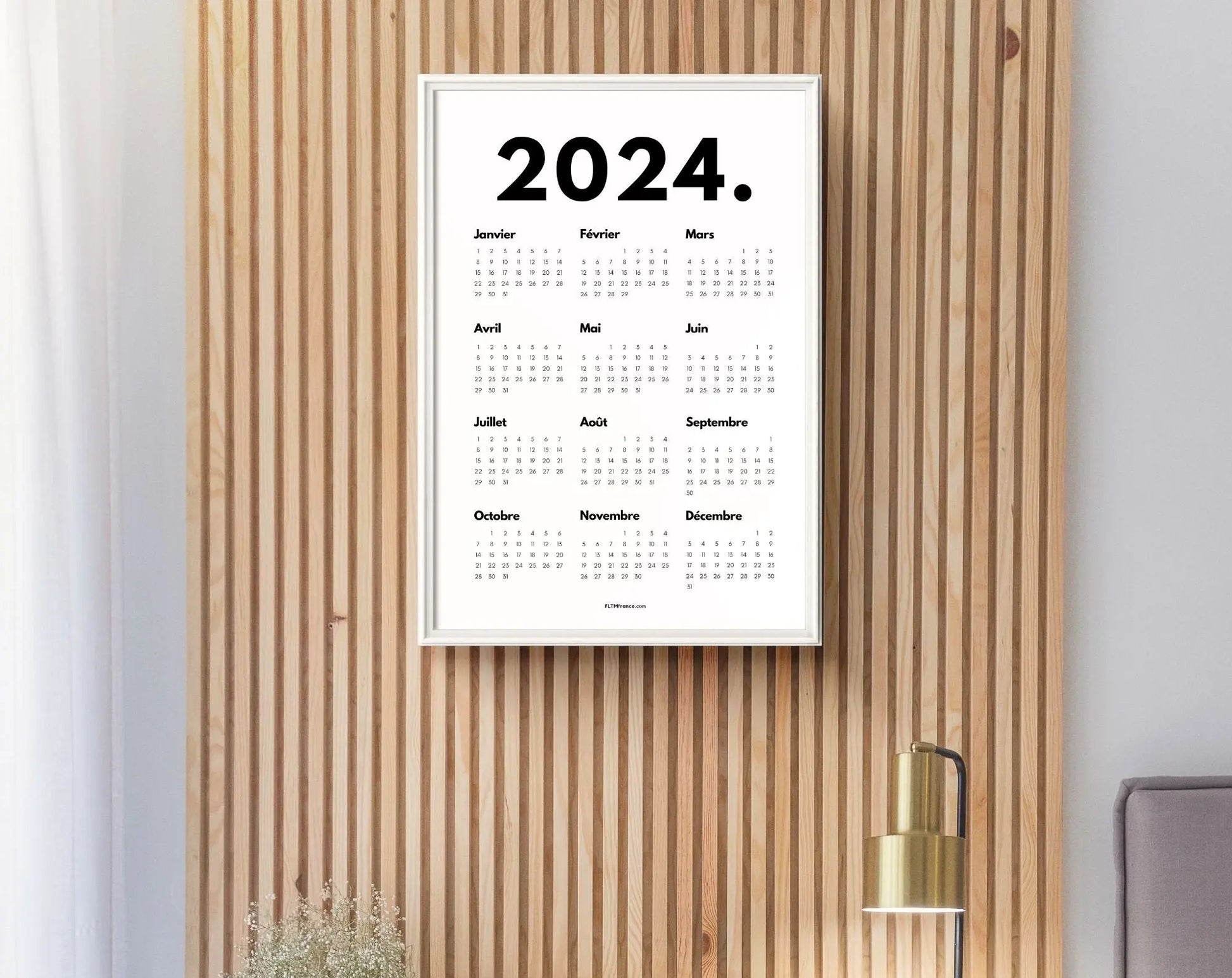 Calendrier 2024 - Calendrier 2024 à imprimer FLTMfrance