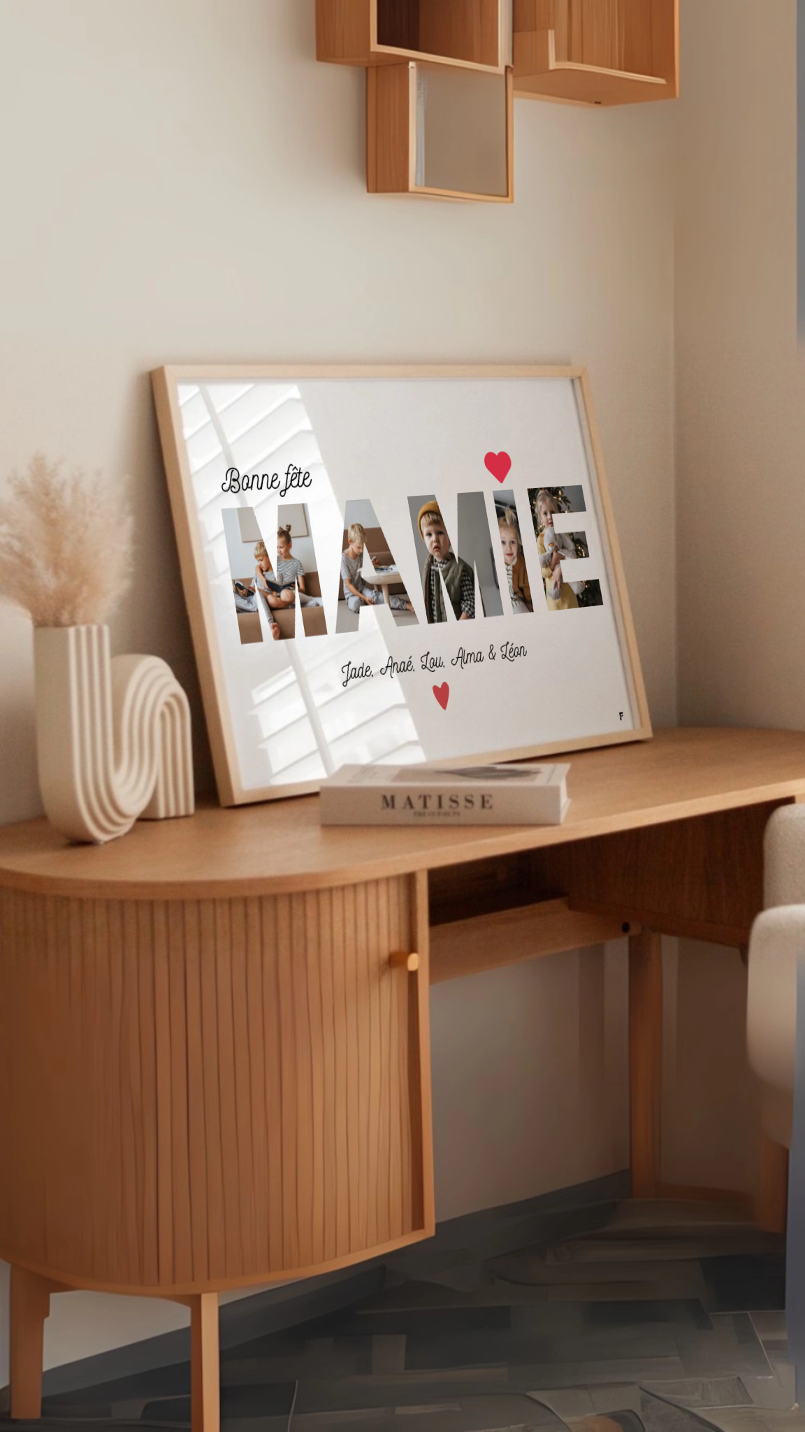 Affiche personnalisée Bonne fête Mamie FLTM