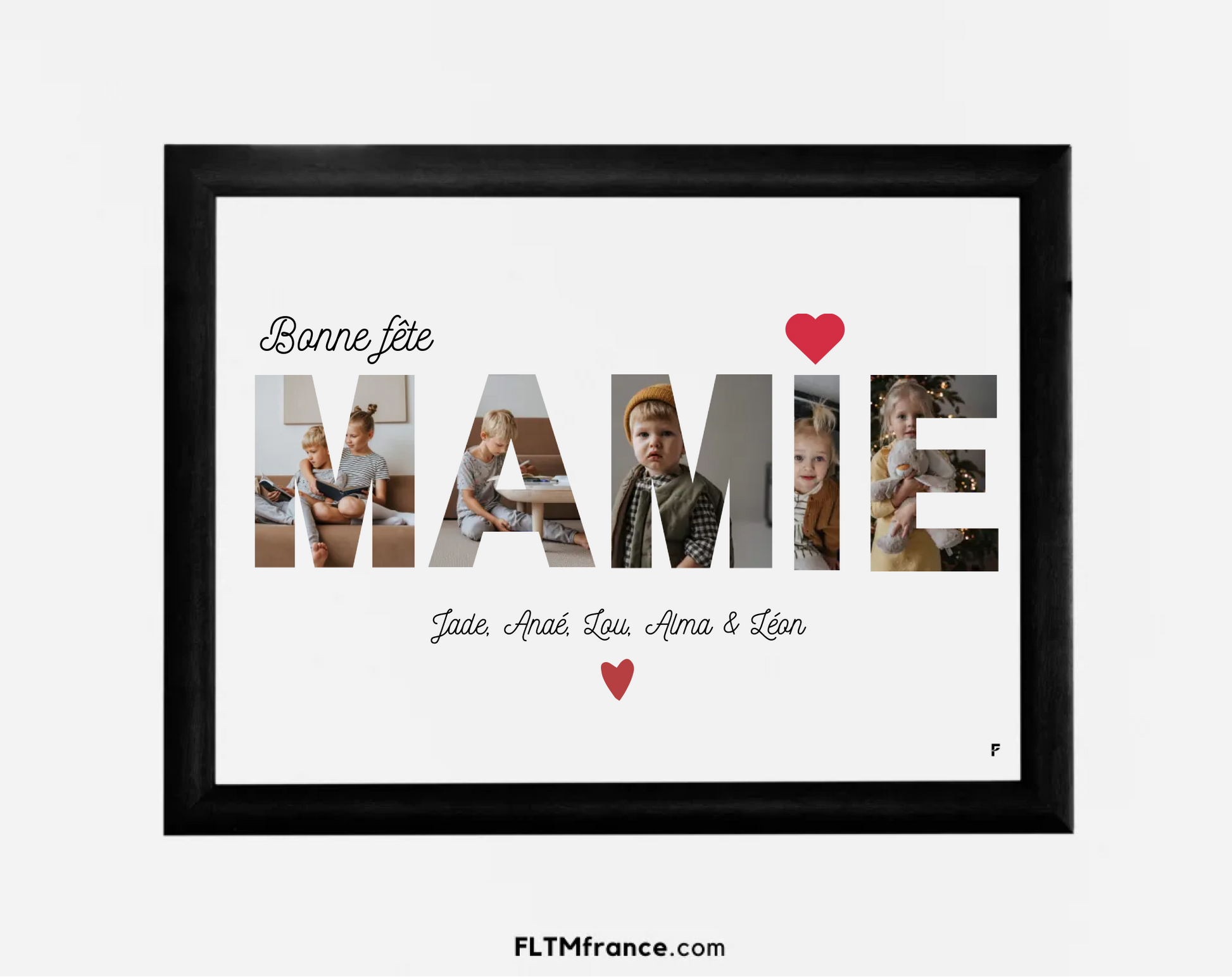 Affiche personnalisée Bonne fête Mamie FLTM