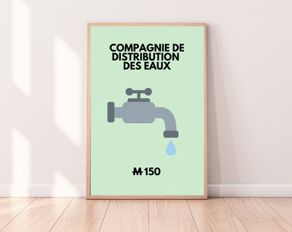 Affiches inspirée du jeu Monopoly FLTMfrance