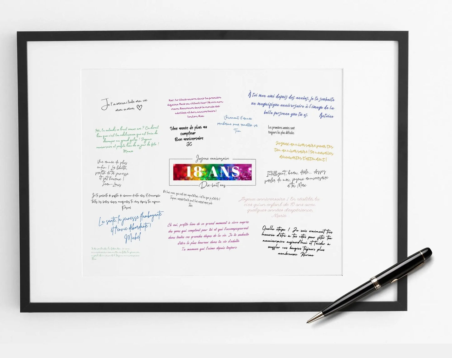 Livre d’or 18 ans à imprimer