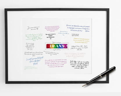 Livre d’or 18 ans à imprimer