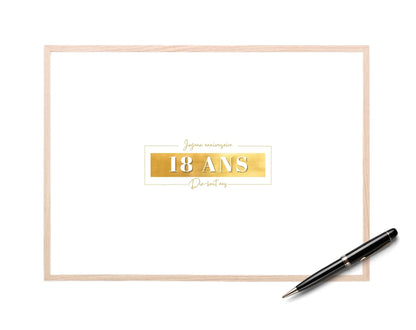 Livre d’or 18 ans à imprimer