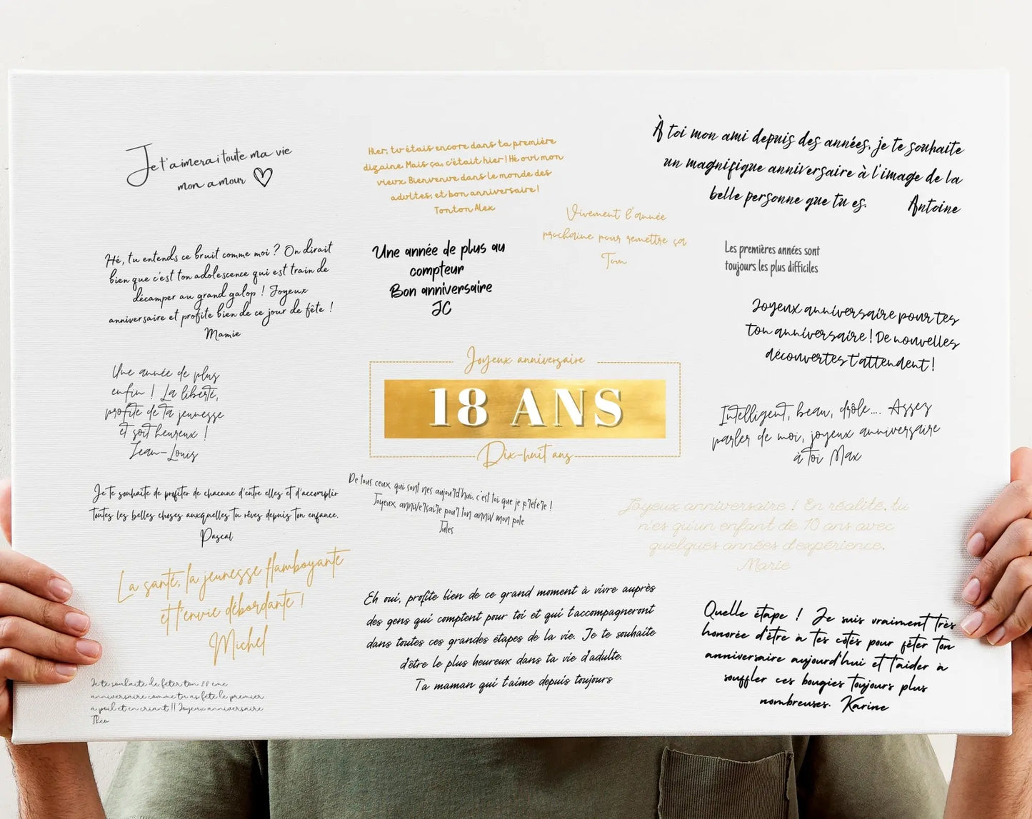 Livre d’or 18 ans à imprimer