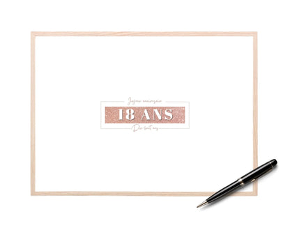 Livre d’or 18 ans à imprimer