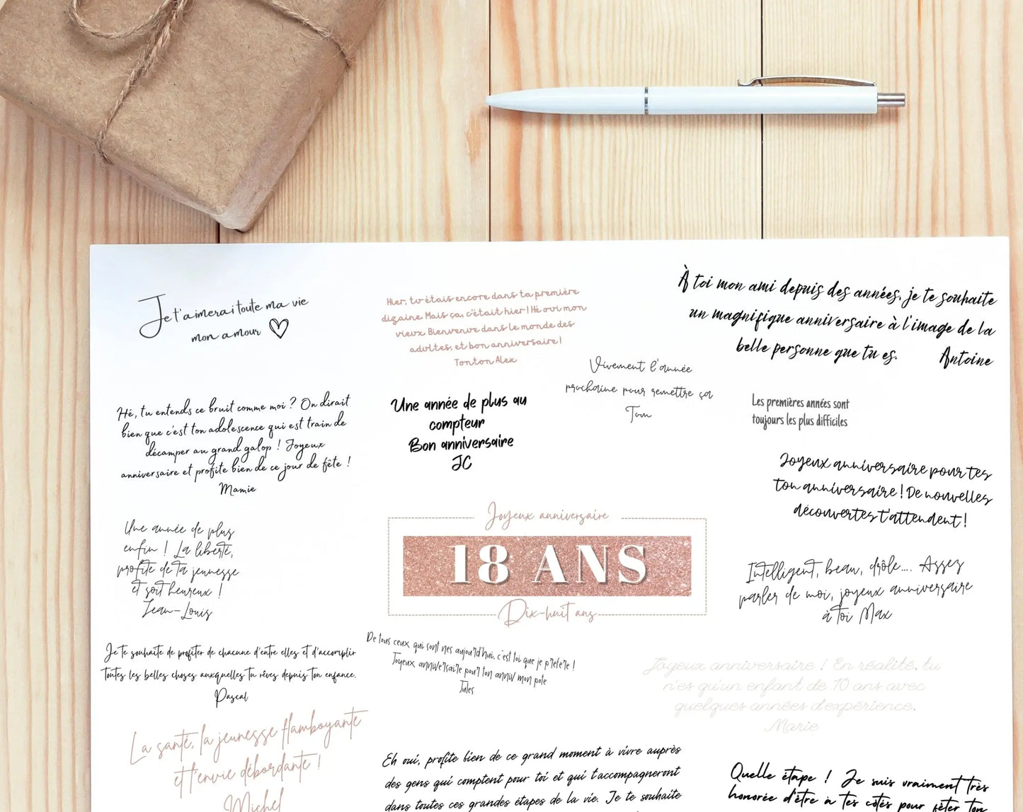 Livre d’or 18 ans à imprimer
