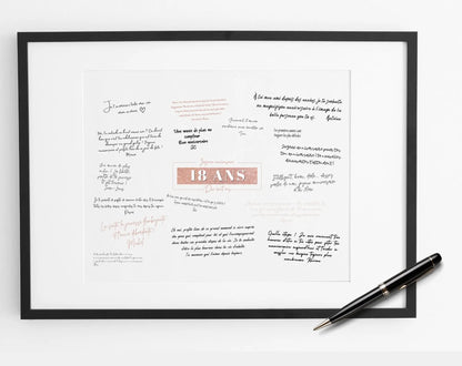 Livre d’or 18 ans à imprimer