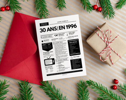 Affiche 30 ans retour en 1996 - Journal de l'année FLTM