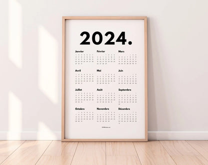 Calendrier 2024 - Calendrier 2024 à imprimer FLTMfrance