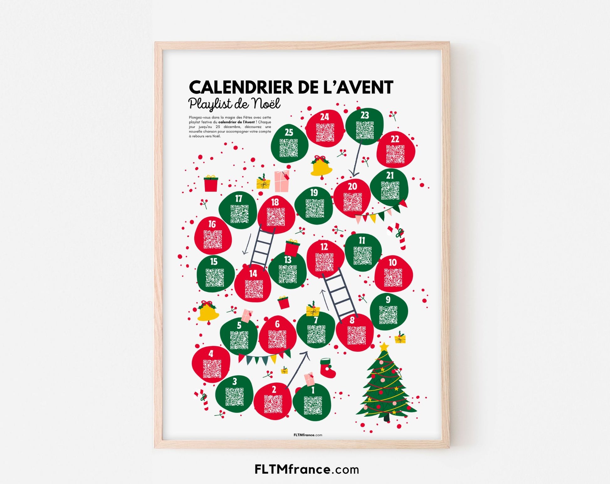 Calendrier de l'Avent musical numérique - Playlist de Noël FLTMfrance