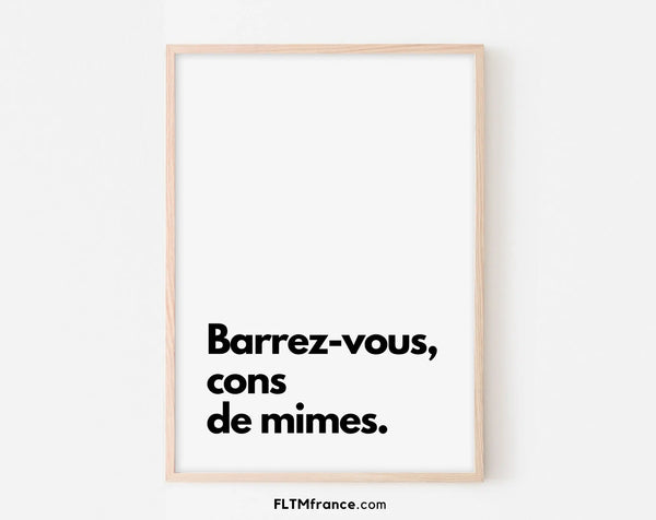 Barrez-vous, cons de mimes - La cité de la peur - Affiche de film