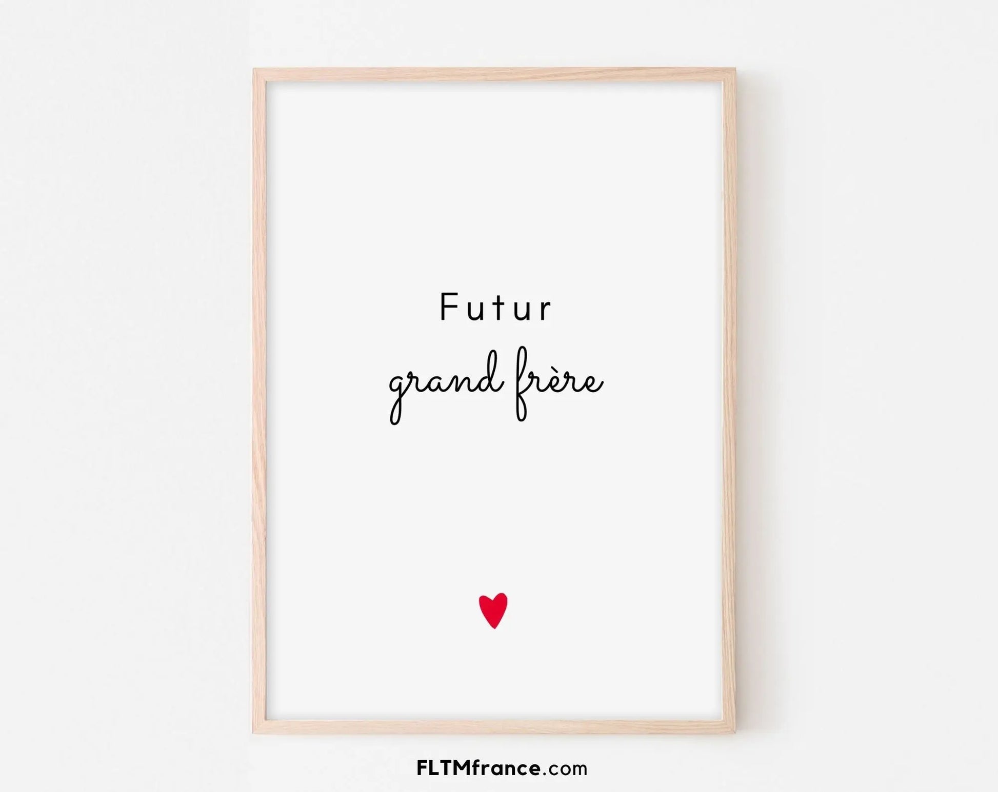 2 affiches "Futur grand frère et future grande sœur" - Annonce grossesse originale FLTMfrance