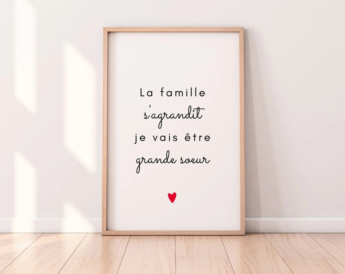 Annonce grossesse Grand frère - Grande soeur - t-shrt - je sera Annonce grossesse Grand frère - Grande soeur - t-shrt - je sera