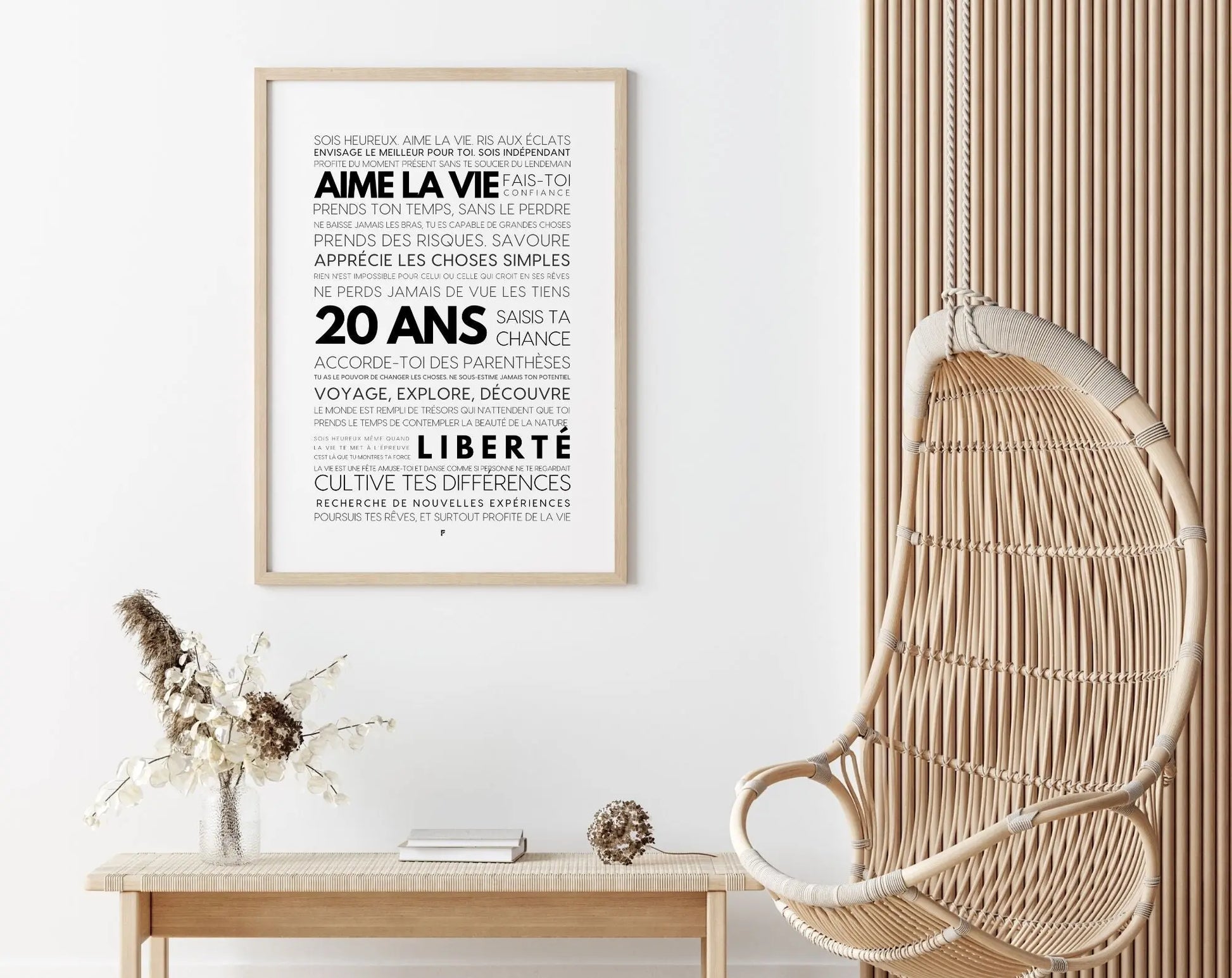 20 ans les mots - Affiche anniversaire FLTMfrance