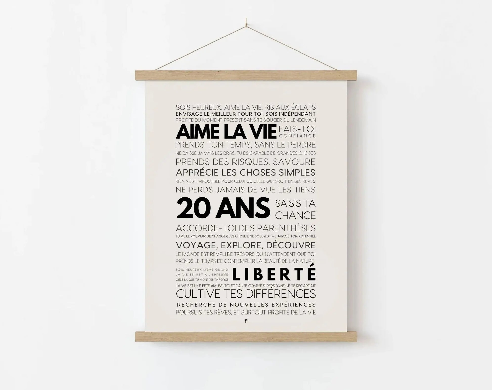 20 ans les mots - Affiche anniversaire FLTMfrance