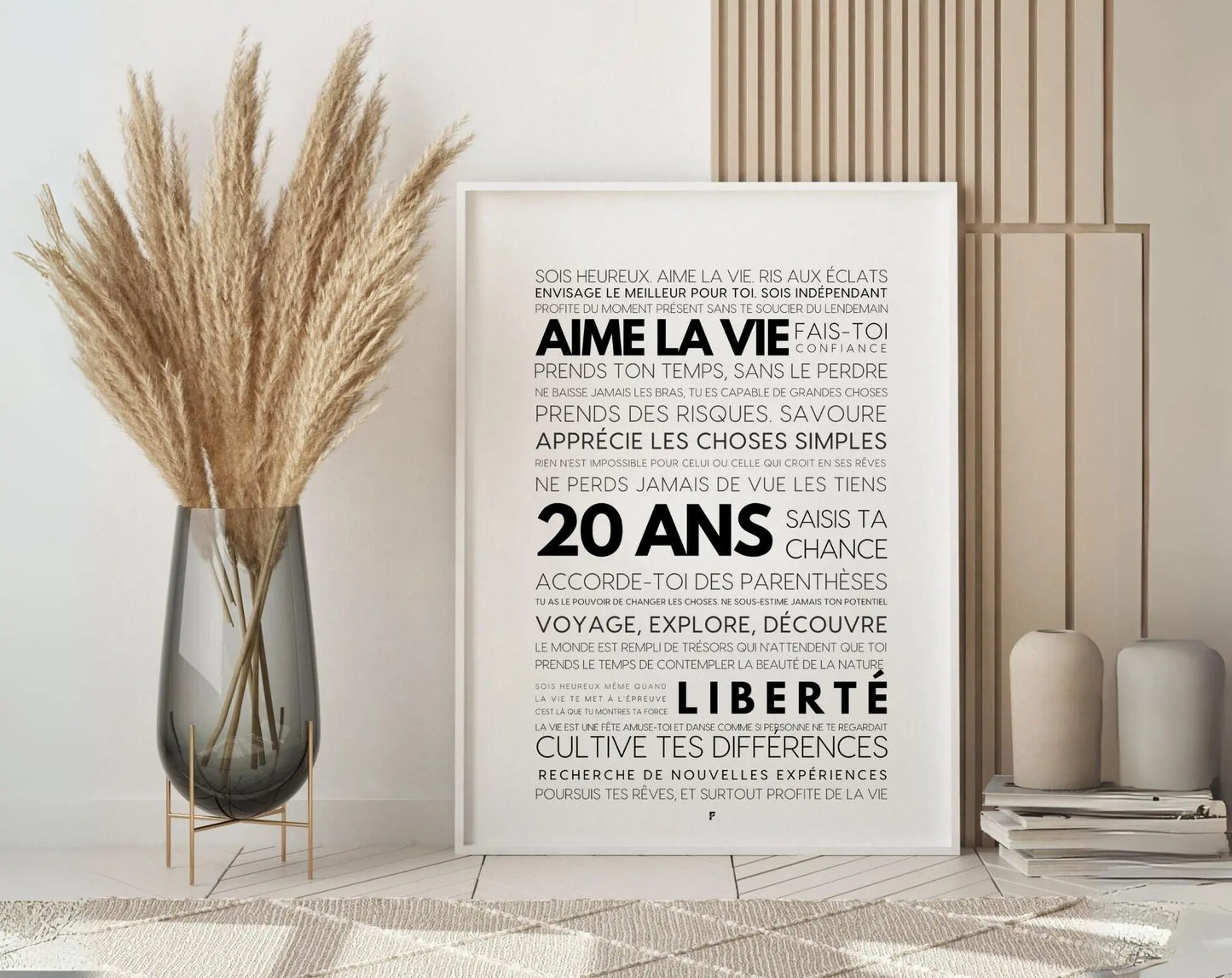 20 ans les mots - Affiche anniversaire FLTMfrance