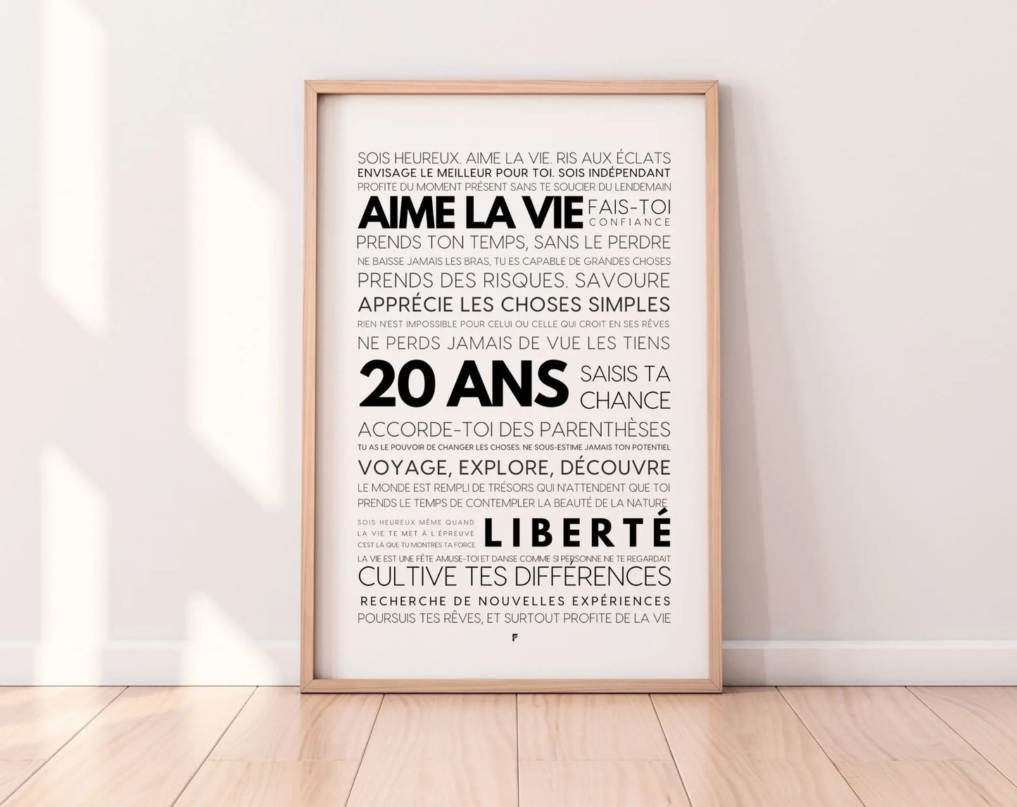 20 ans les mots - Affiche anniversaire FLTMfrance