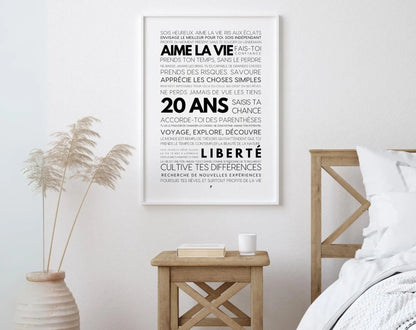 20 ans les mots - Affiche anniversaire FLTMfrance