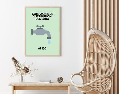 Affiches inspirée du jeu Monopoly FLTMfrance