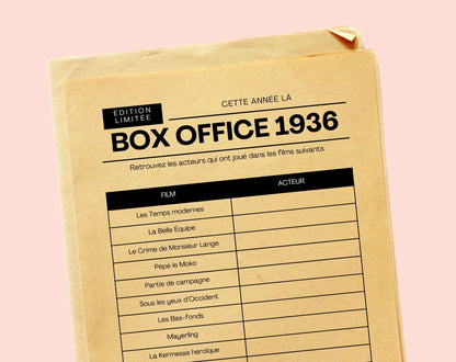 Jeu anniversaire année 1936 - 10 jeux à imprimer pour fêter les 90 ans FLTM