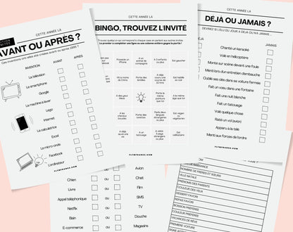 Jeu anniversaire année 1936 - 10 jeux à imprimer pour fêter les 90 ans FLTM