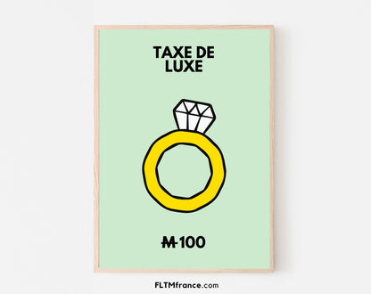 Affiches inspirée du jeu Monopoly FLTMfrance