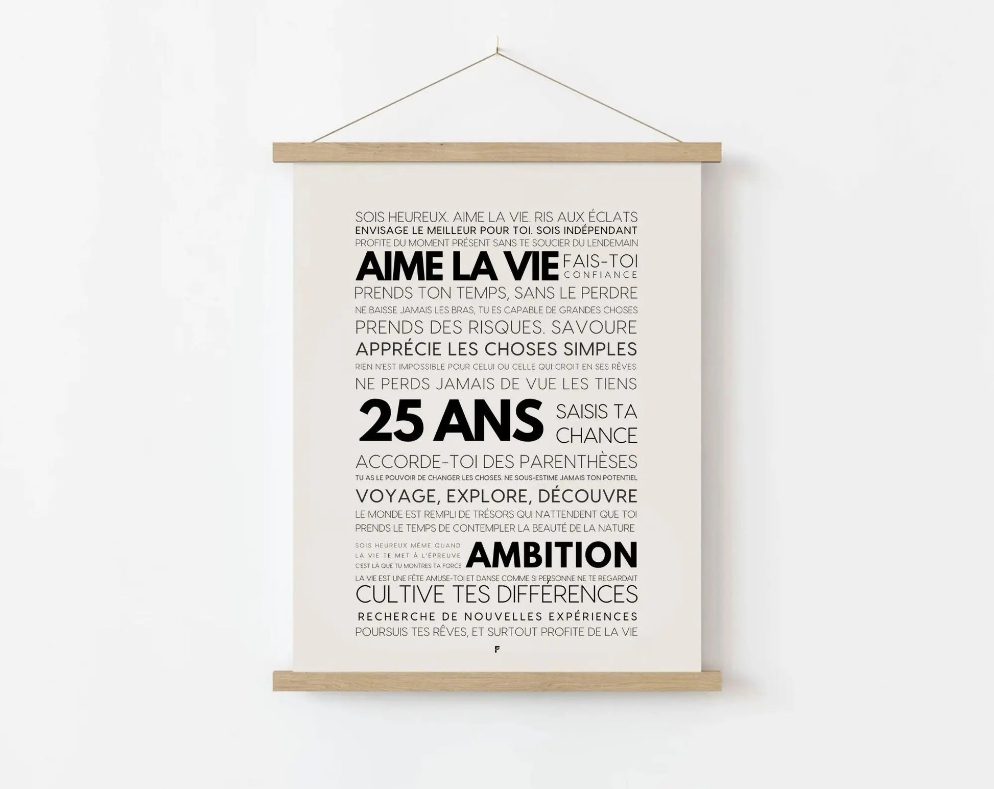 25 ans les mots - Affiche anniversaire FLTMfrance