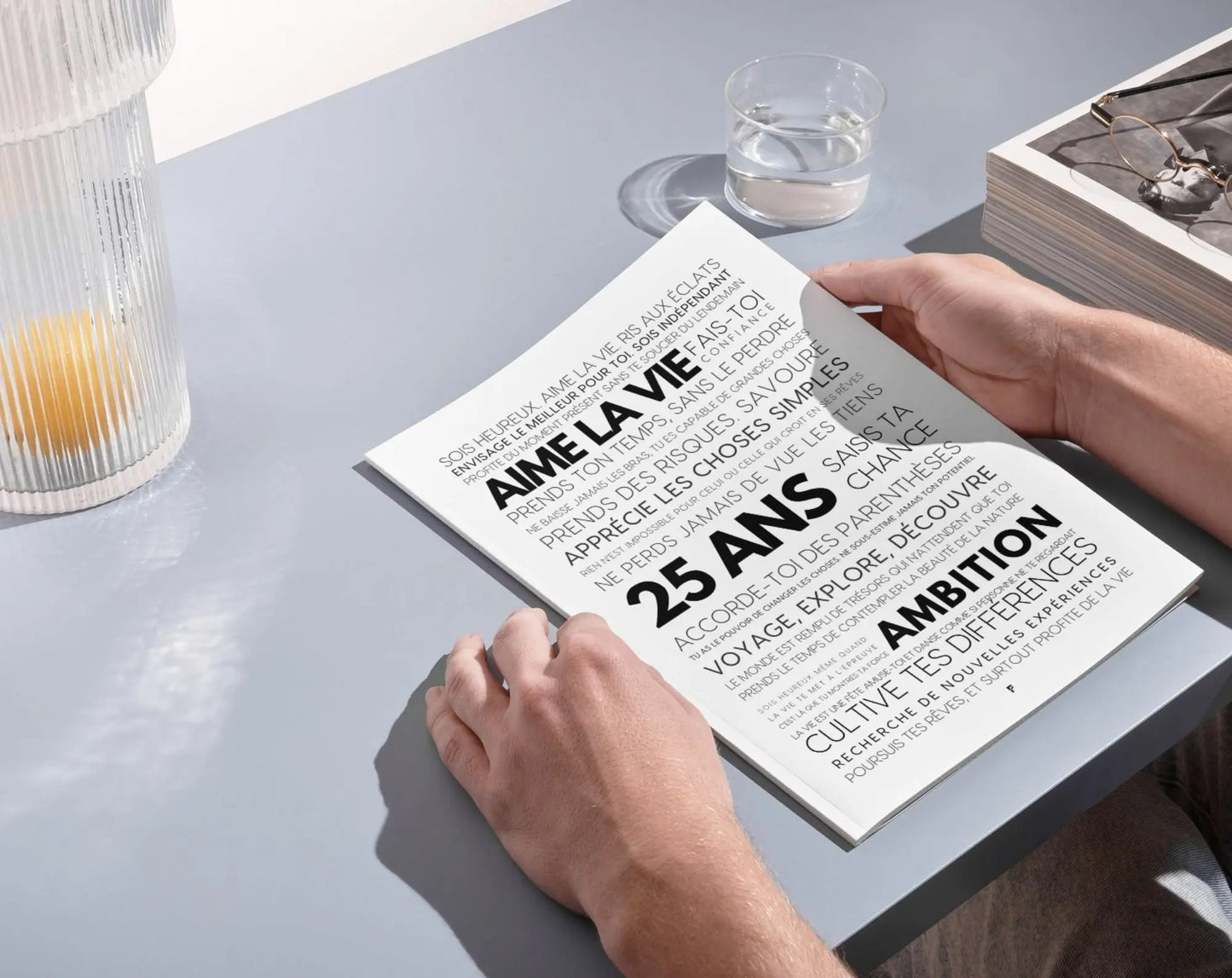 25 ans les mots - Affiche anniversaire FLTMfrance