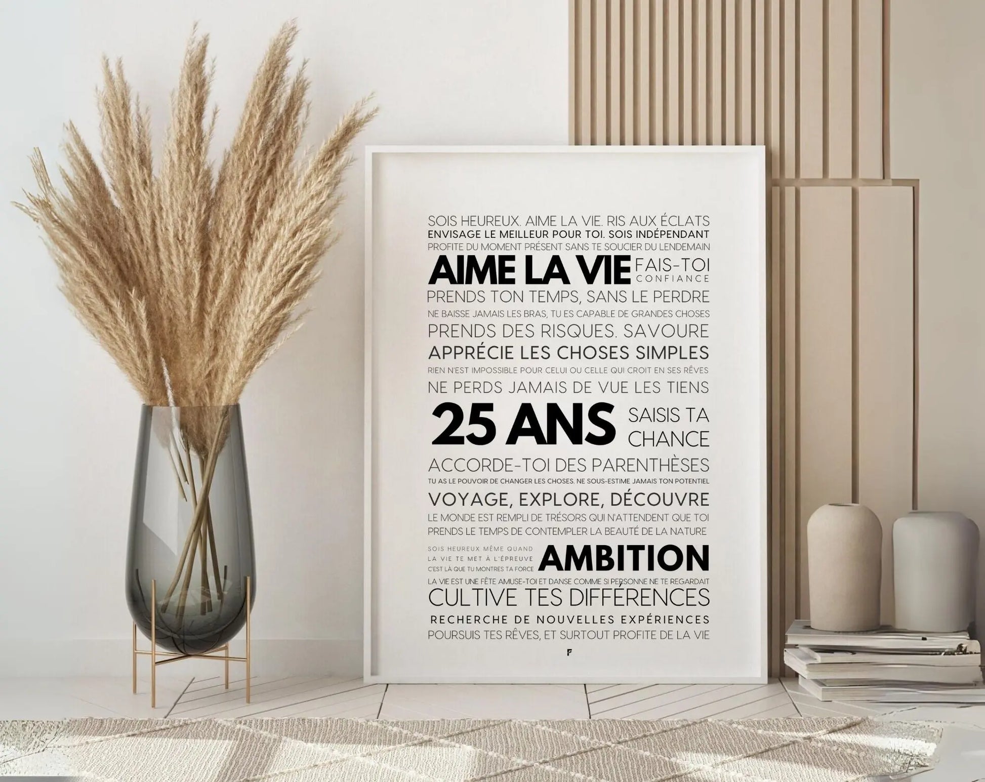 25 ans les mots - Affiche anniversaire FLTMfrance